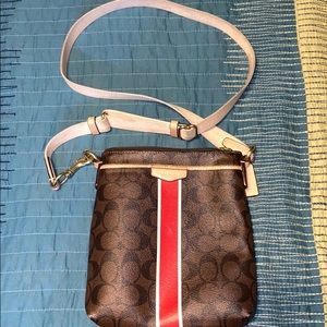 Coach Logo Pattern Crossbody Bag
